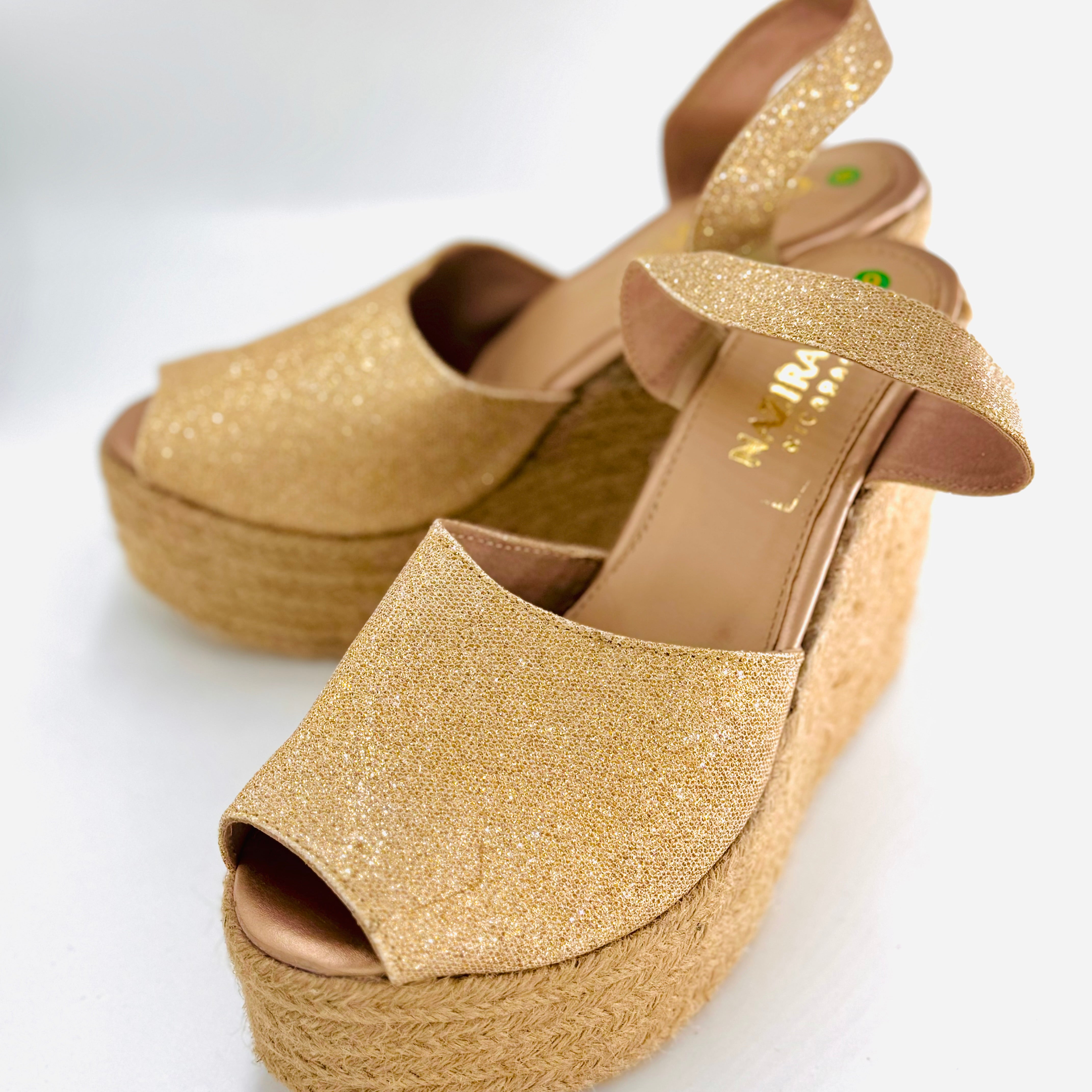 Bright Colombian jute heels