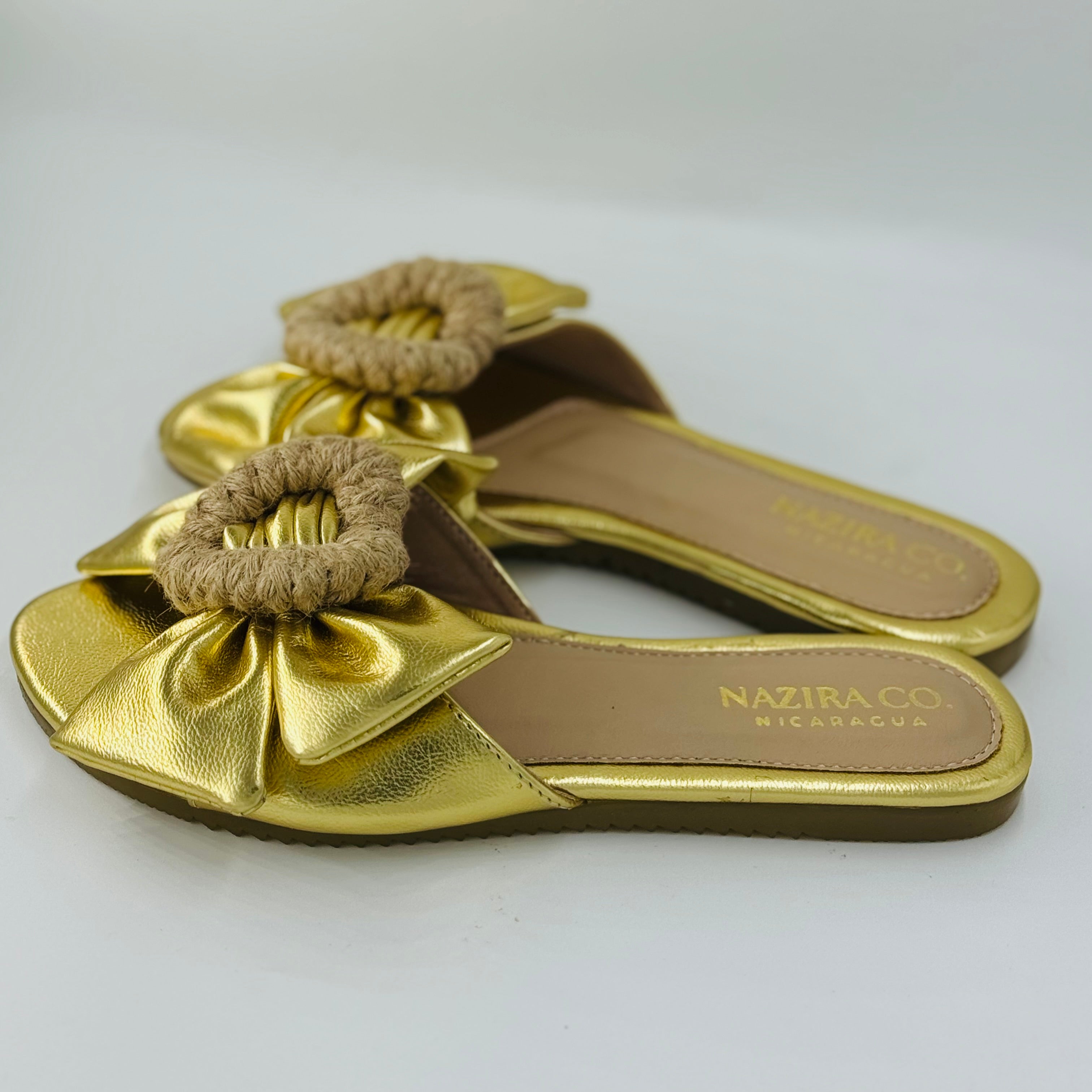 Colombian Jute Heart Flat Sandal