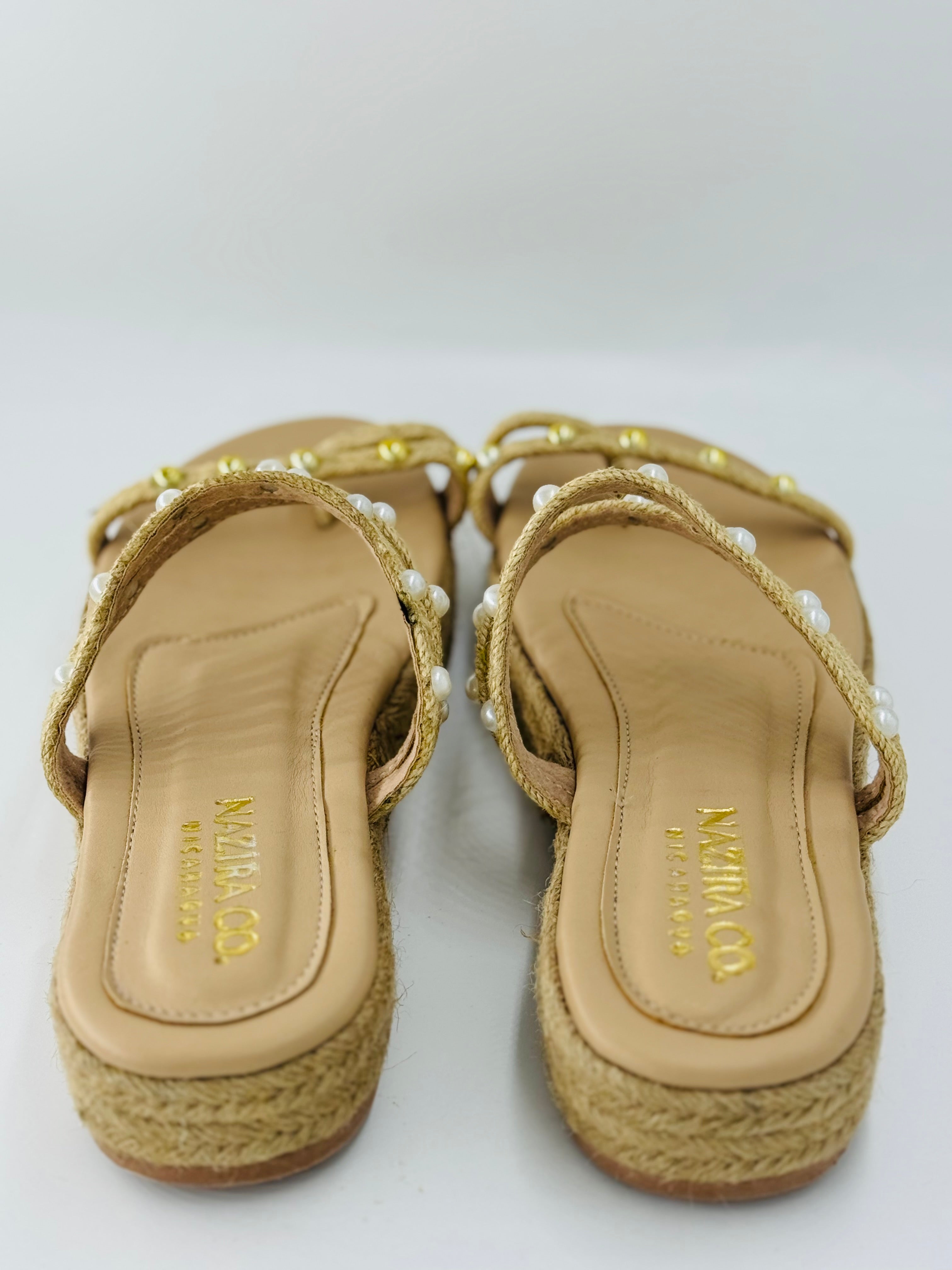 white and gold pearls