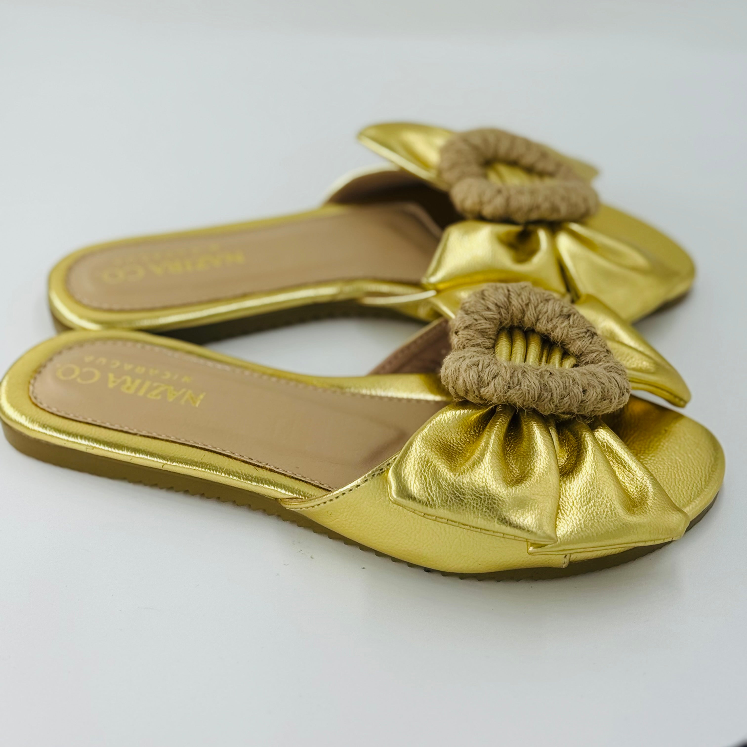 Colombian Jute Heart Flat Sandal