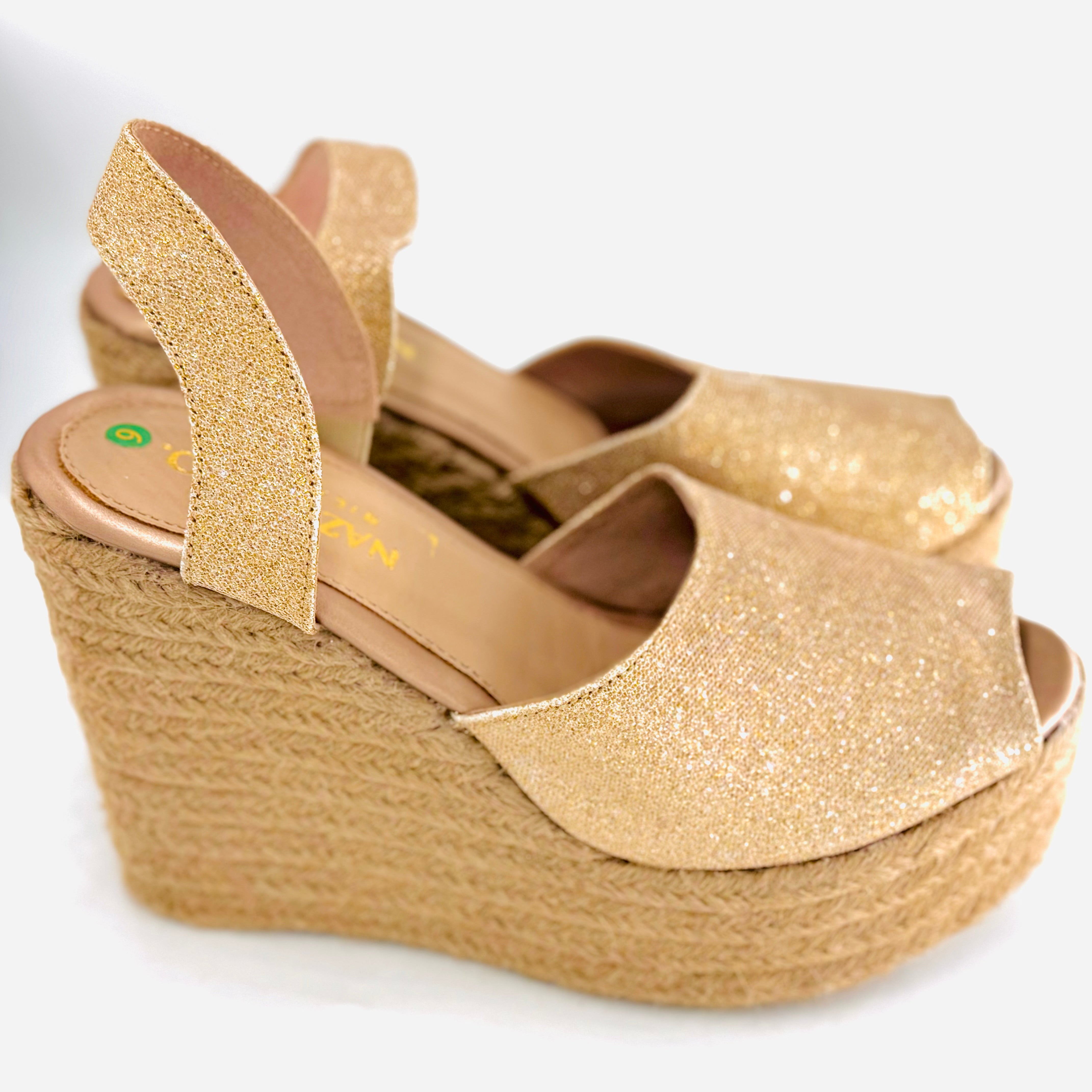Bright Colombian jute heels